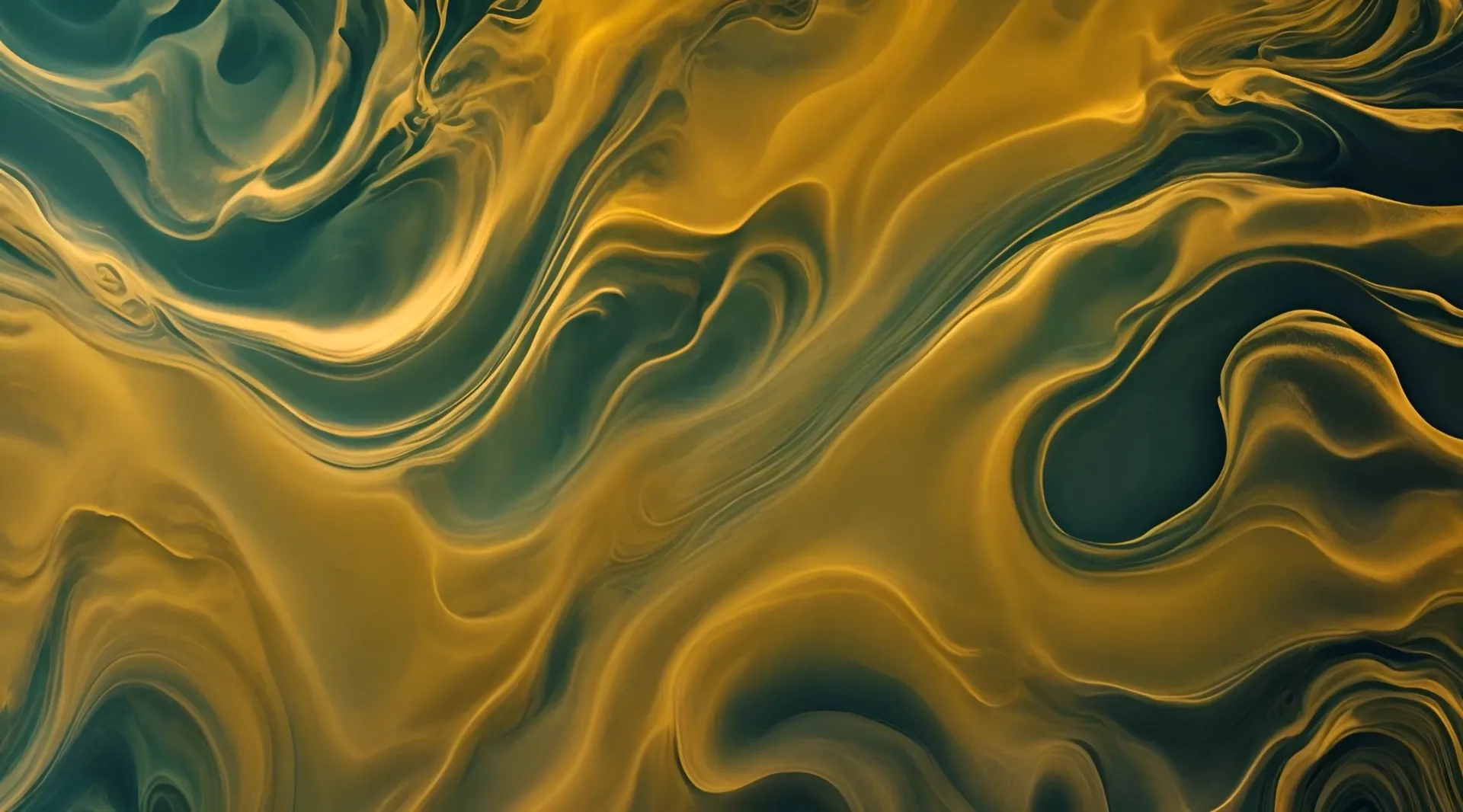 Molten Swirls Rich Gold Fluid Dynamic Background